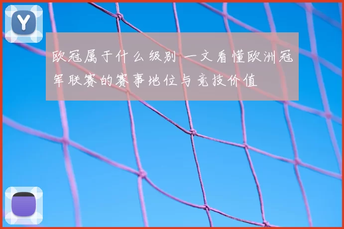 欧冠属于什么级别 一文看懂欧洲冠军联赛的赛事地位与竞技价值